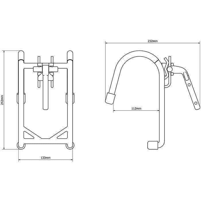 Crochet Olympia Triumph Titanium Double Hook 112 mm