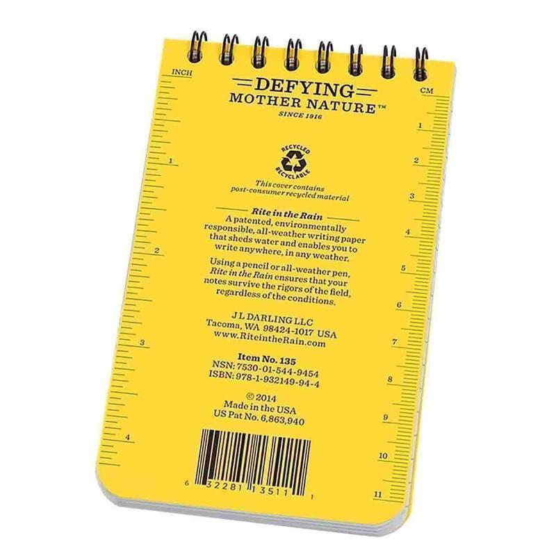 Papier étanche Rite In The Rain TOP SPIRAL 10 X 15