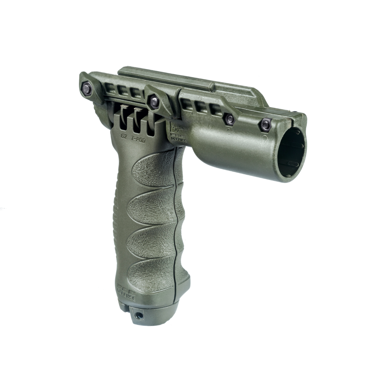 Poignée-bipied FAB Defense T-POD G2 FA avec support de lampe tactique intégré