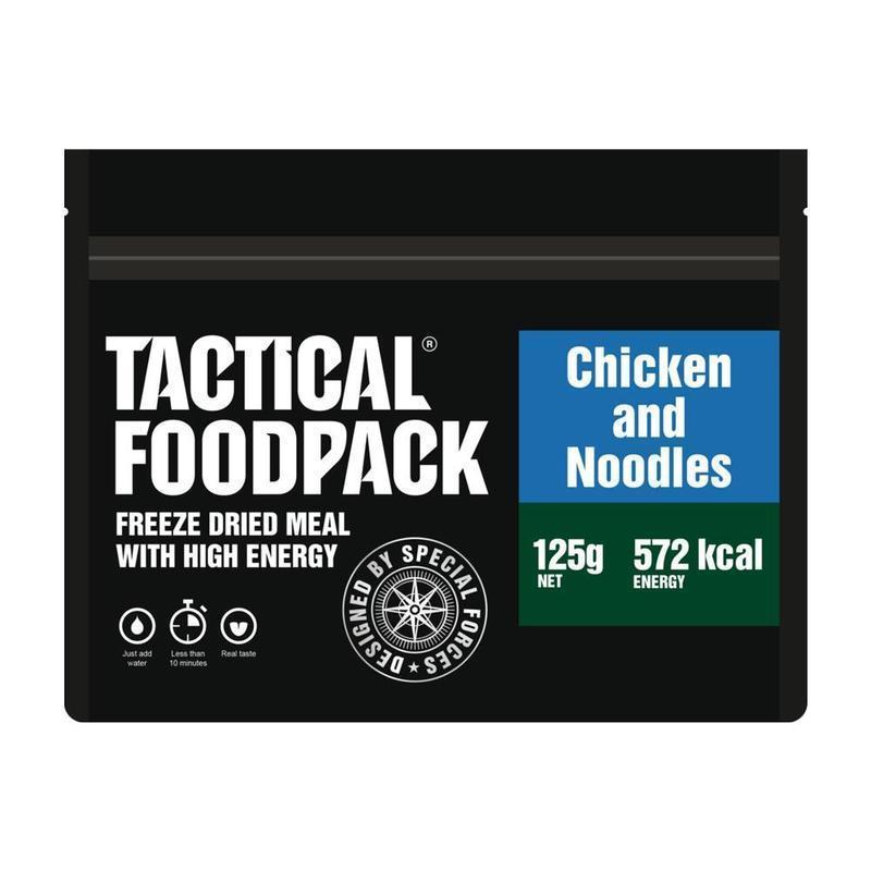 Ration lyophilisée Tactical Foodpack Pâtes & Poulet 572 Kcal
