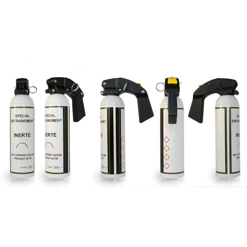 Spray lacrymogène d'entraînement gel inerte