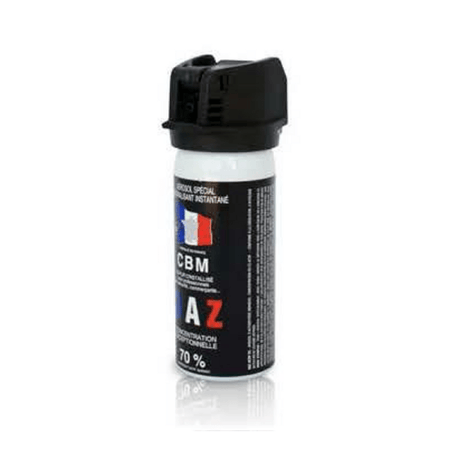 Aérosol de défense CBM gaz lacrymogène CS + Capot Clapet 50 ml