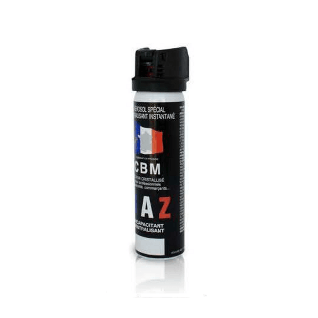Aérosol de défense CBM gaz lacrymogène au poivre OC + Capot Clapet 75 ml