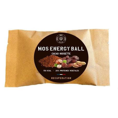 Complément alimentaire MOS Nutrition Energyball Cacao-Noisette 150 Kcal