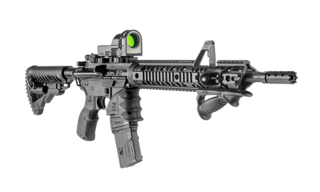 Garde-main aluminium Quad-Rail Picatinny FAB Defense NFR-EX pour AR15/M4/HK416 canon 14" ou plus