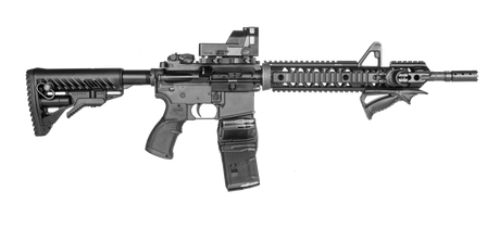 Garde-main aluminium Quad-Rail Picatinny FAB Defense NFR-EX pour AR15/M4/HK416 canon 14" ou plus