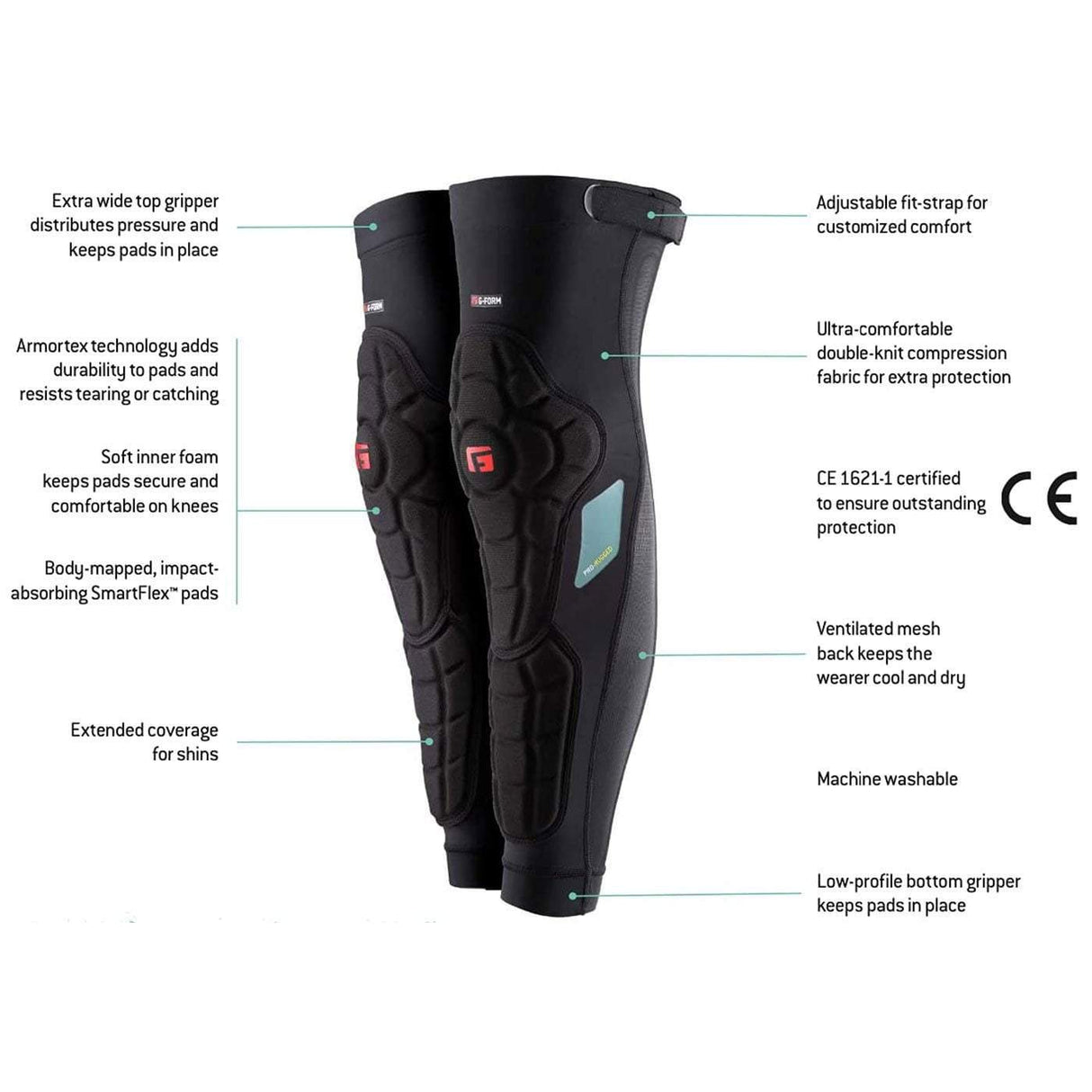 Genouillères G-Form Pro Rugged Knee Shin