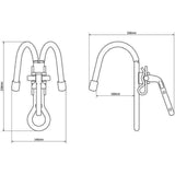 Grappin Olympia Triumph Titanium Double Hook 100 mm