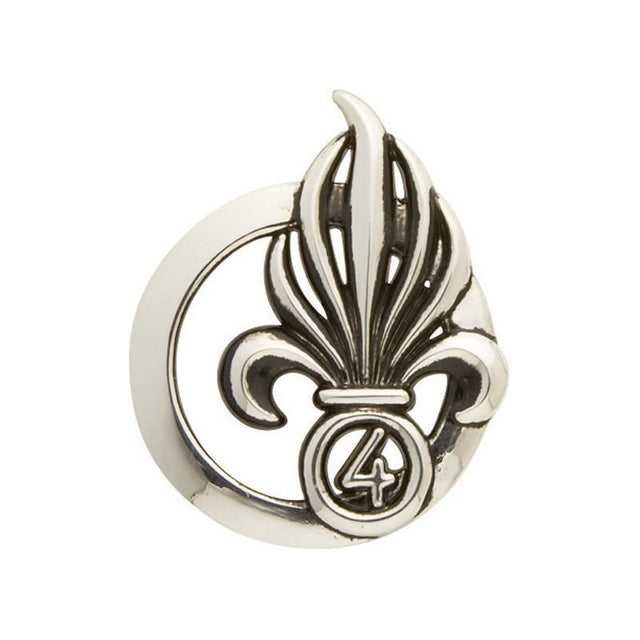 Insigne de béret ARGENT LÉGION 4E REI