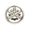 Insigne de béret Argent Matériel