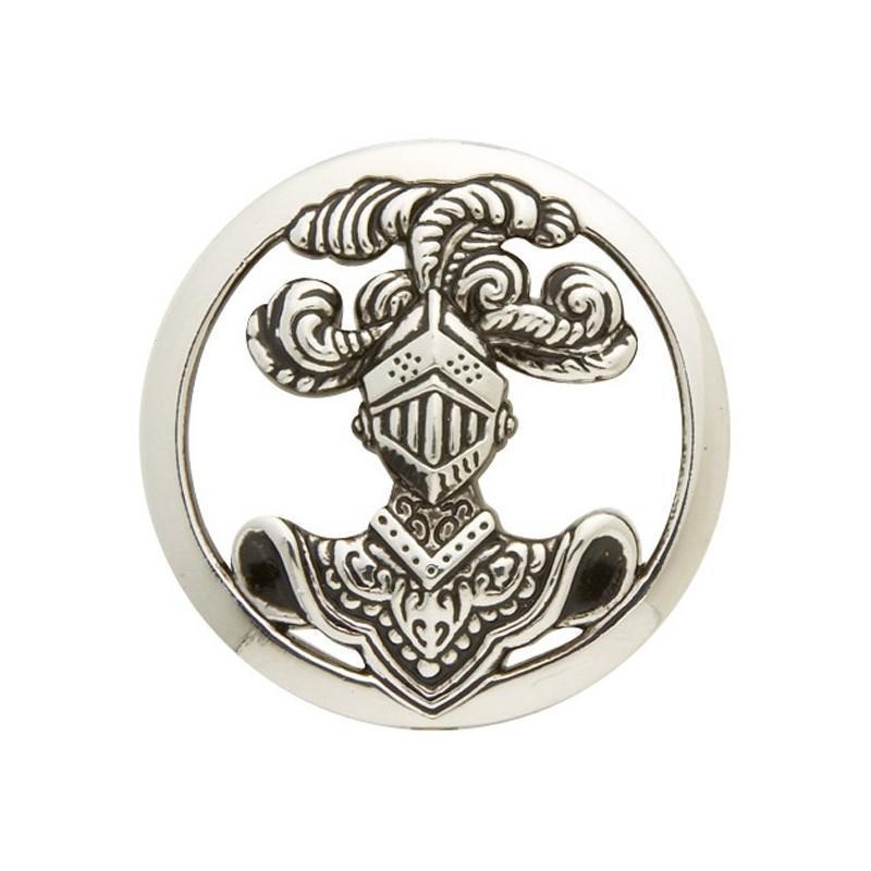 Insigne de béret Modèle Arme Blindée de la Cavalerie Argent