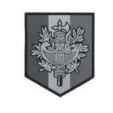 Patch French Shield Noir/Gris