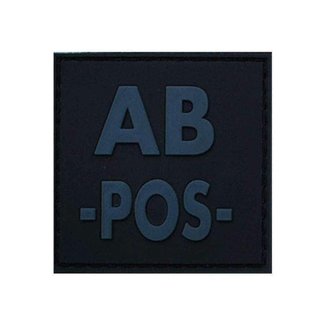 Patch Identifiant Groupe Sanguin Low Visibility PVC BK