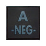 Patch Identifiant Groupe Sanguin Low Visibility PVC BK
