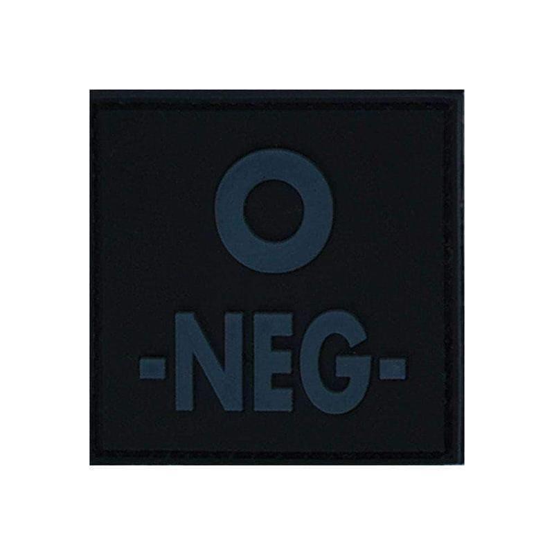 Patch Identifiant Groupe Sanguin Low Visibility PVC BK