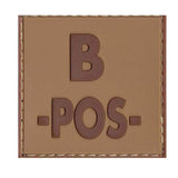 Patch Identifiant Groupe Sanguin Low Visibility PVC CT