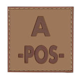 Patch Identifiant Groupe Sanguin Low Visibility PVC CT