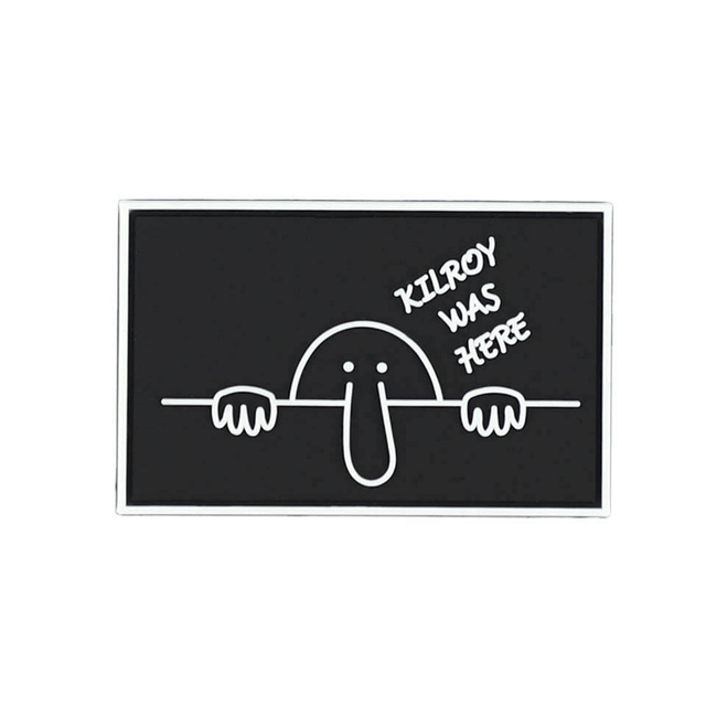 Patch Kilroy Was Here Noir