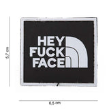 Patch Morale Hey Fuck Face avec Velcro