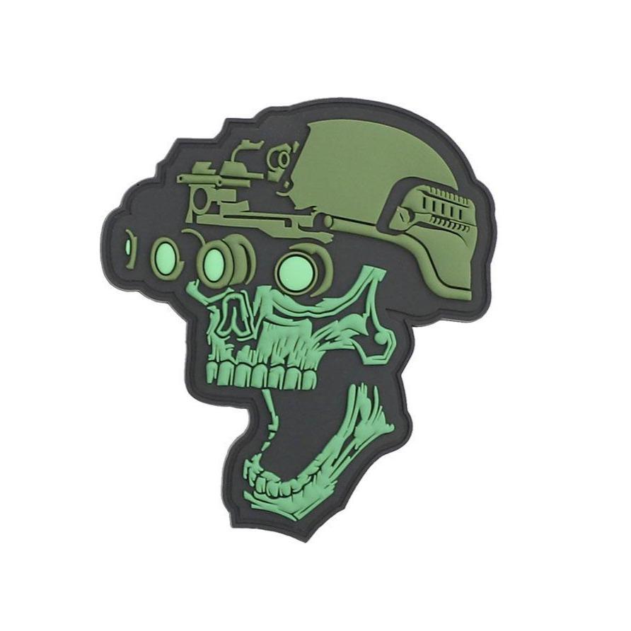Patch Night Vision Skull Vert