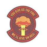 Patch WE GIVE 'EM HELL Rouge