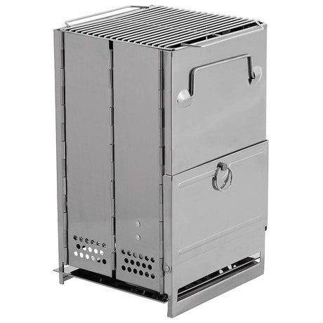 Poêle Fox Outdoor Fusée avec Grille Pliable