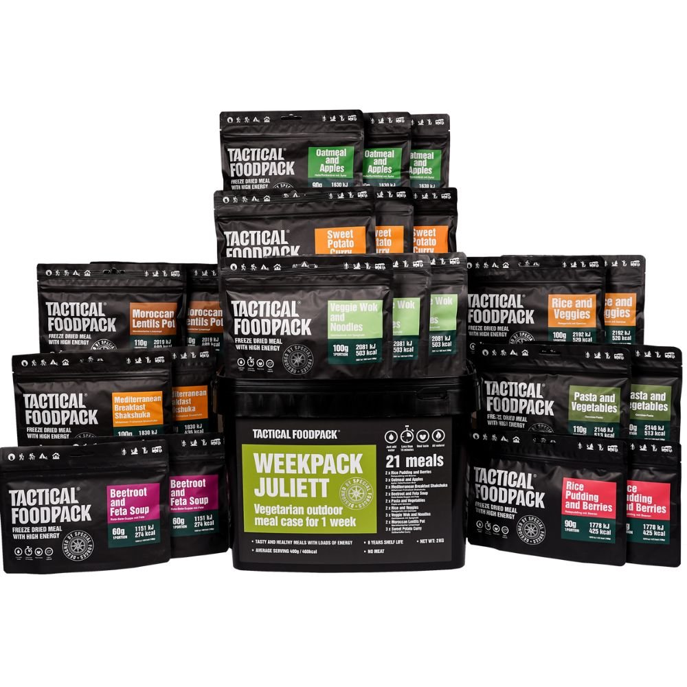 Ration lyophilisée Tactical Foodpack Weekpack Juliett