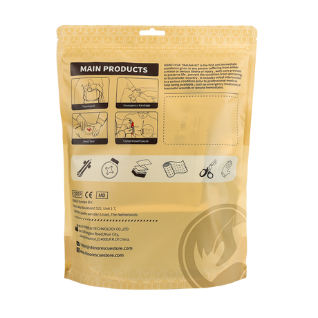 Recharge pour trousse de secours IFAK Rhino Rescue 7 pièces