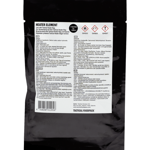 Réchaud de survie Tactical Foodpack