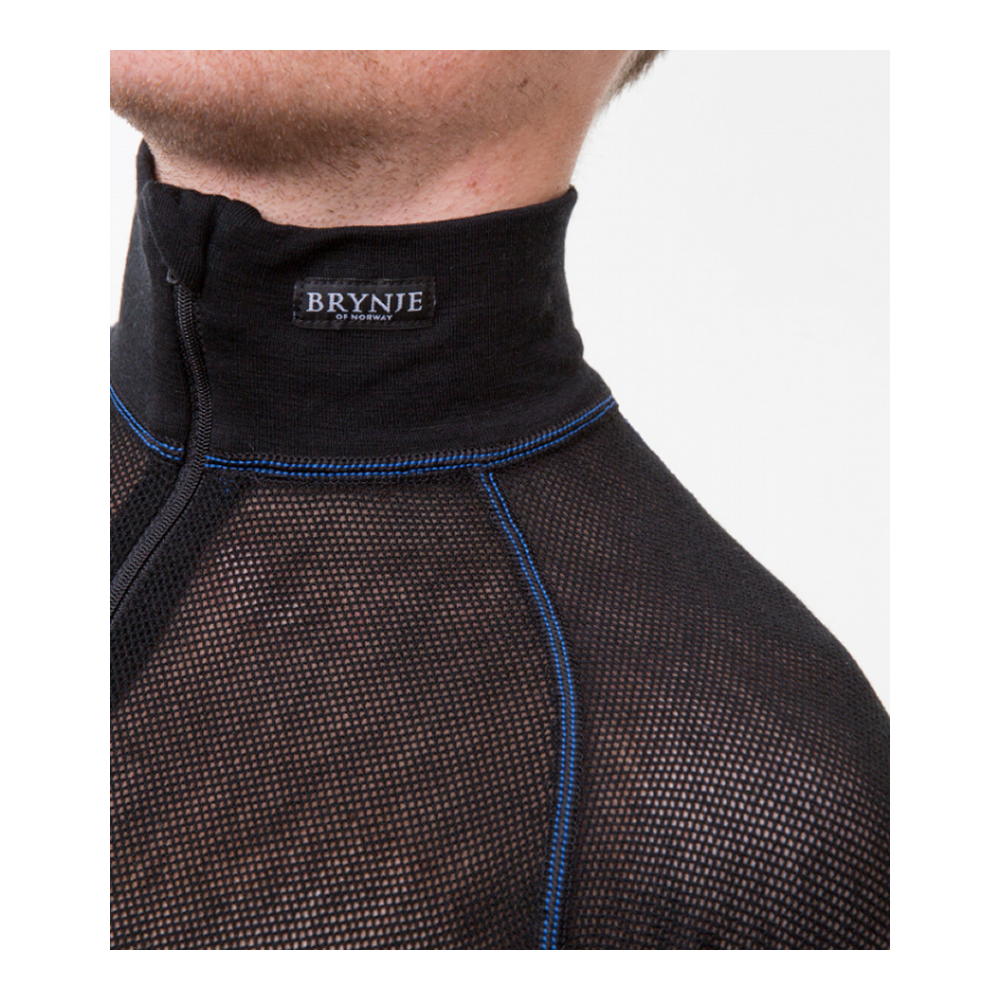 T-shirt thermorégulateur Brynje Wool Thermo Light Zip 3/4 Neck
