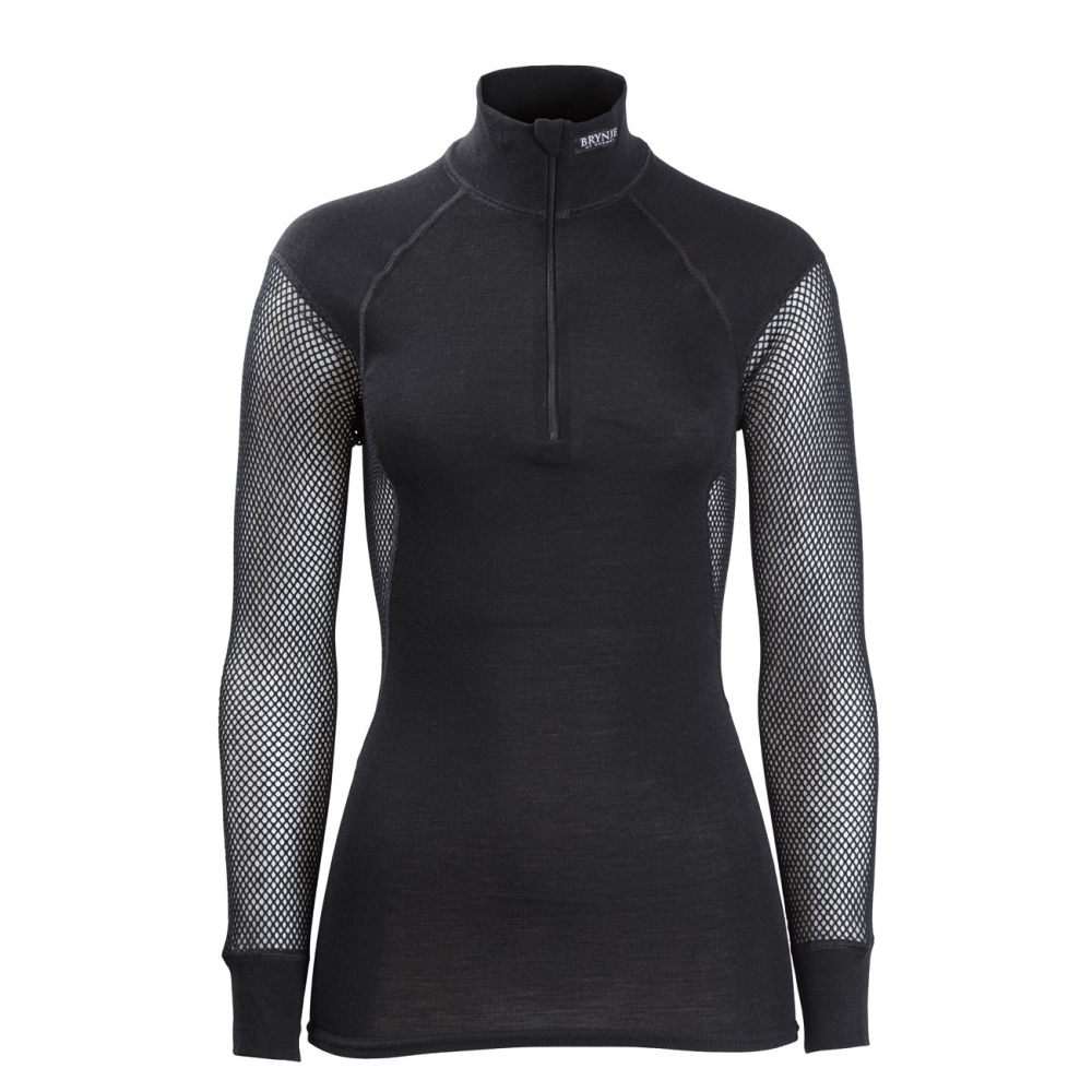 T-shirt thermorégulateur Brynje Wool Thermo Zip W's